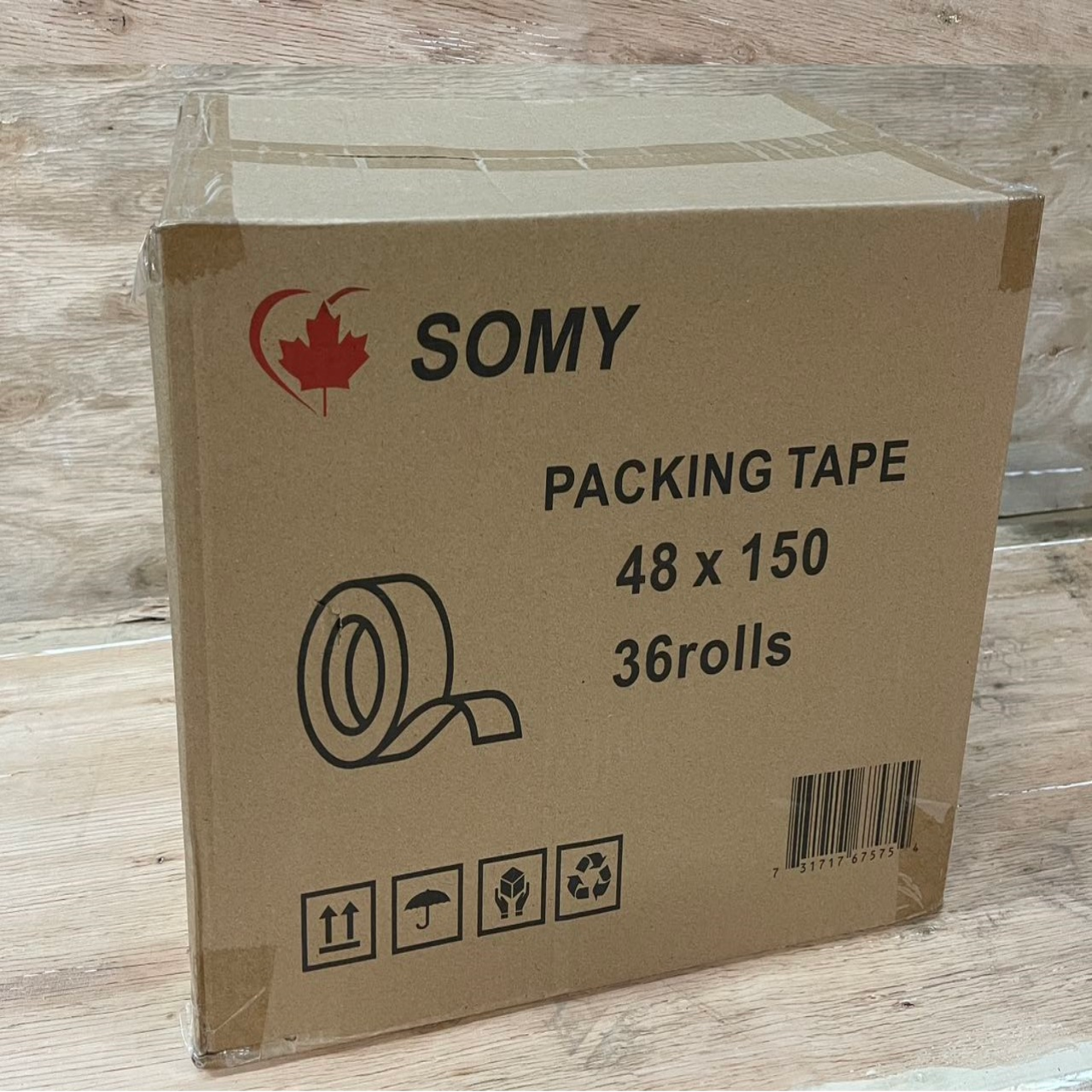 Clear Industrial Packing Tape – 2" x 150 Yards, 2 Mil, 36 Rolls/Box