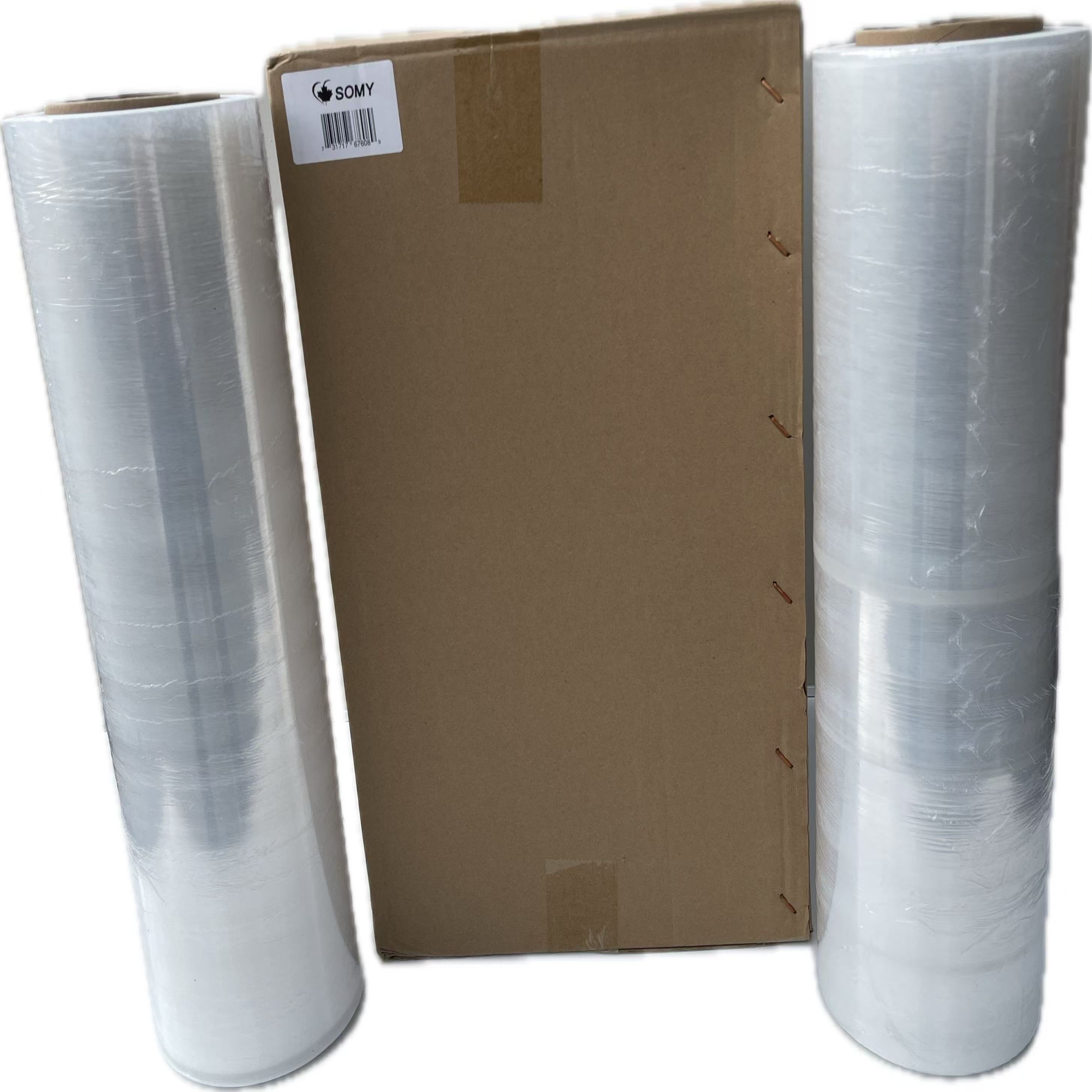 18" x 1,500' Stretch Film Wrap – 80 Gauge, 4 Rolls/Box