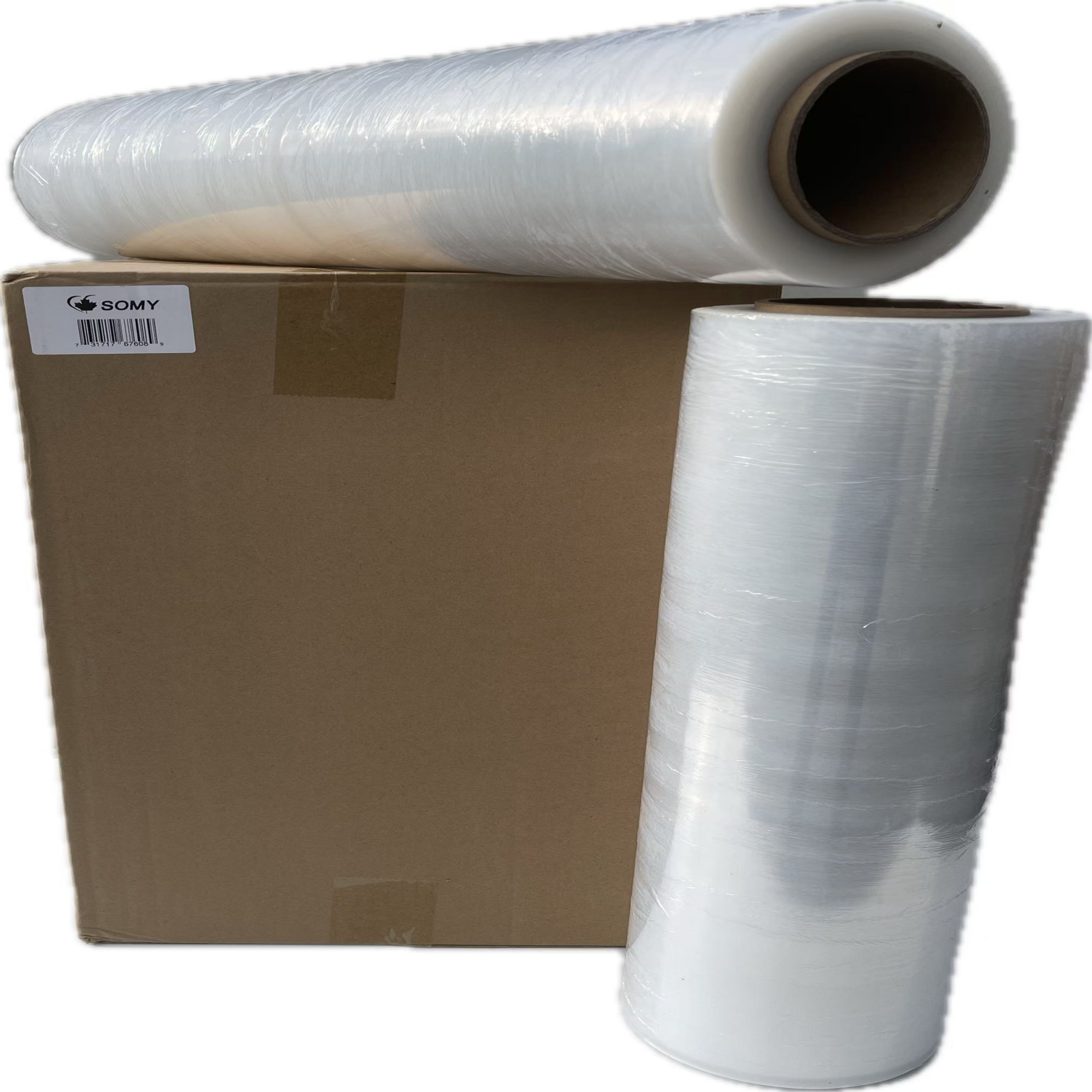 18" x 1,500' Stretch Film Wrap – 80 Gauge, 4 Rolls/Box