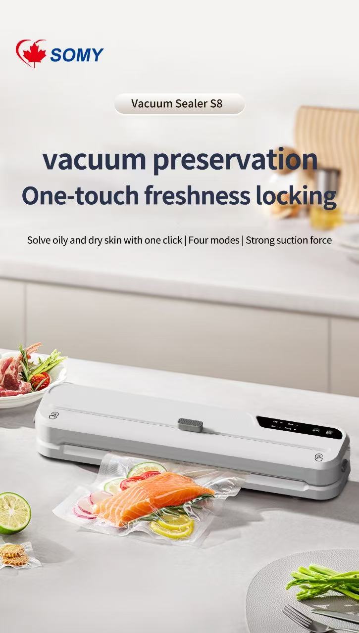 SOMY 7-in-1 Food Vacuum Sealer Machine – Compact, Powerful & Easy to Use