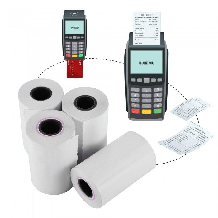 2 1/4" x 60' Thermal Paper Rolls – Case of 100