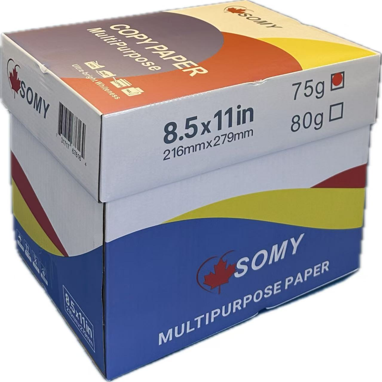 Printer & Copy Paper – 2,500 Sheets/Box, 5 Reams (8.5" x 11")