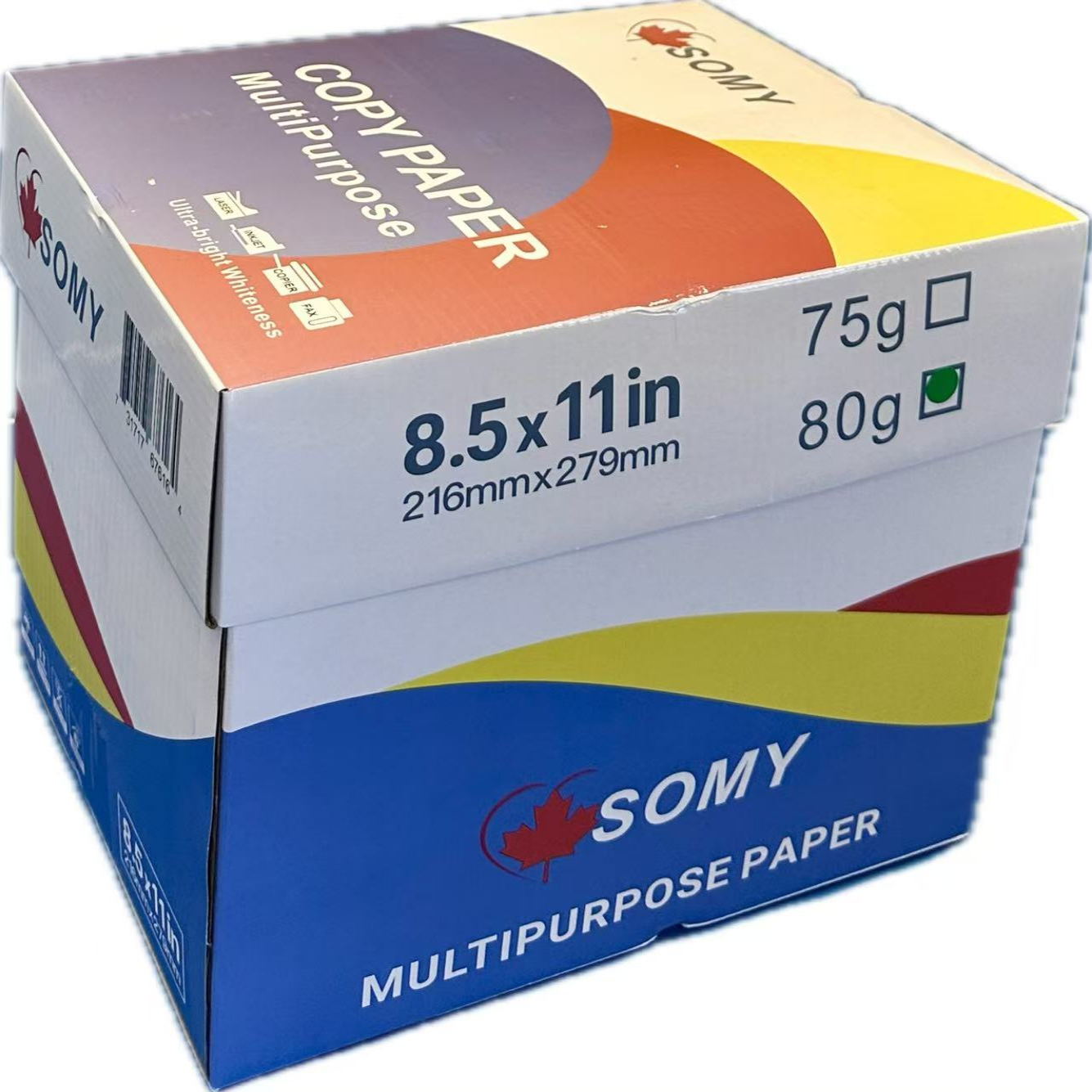 Printer & Copy Paper – 2,500 Sheets/Box, 5 Reams (8.5" x 11")