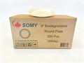 Round Biodegradable Disposable Plate - Case of 500