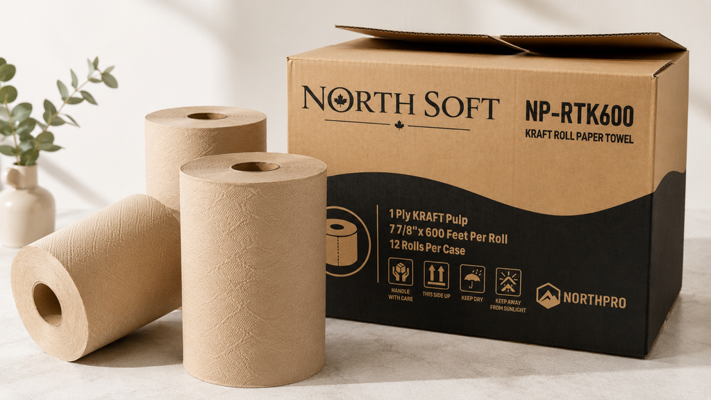 Paper Towel Roll – 7 7/8" x 600 ft, 12 Rolls/Case