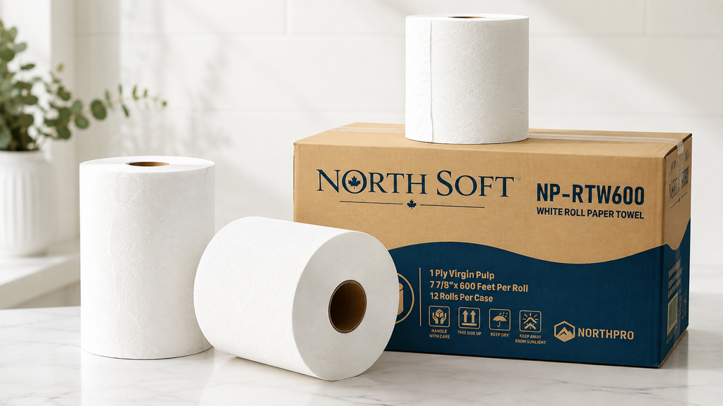 Paper Towel Roll – 7 7/8" x 600 ft, 12 Rolls/Case