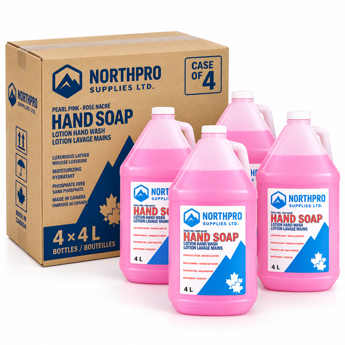 NorthPro Pearl Pink Hand Soap, 4 L