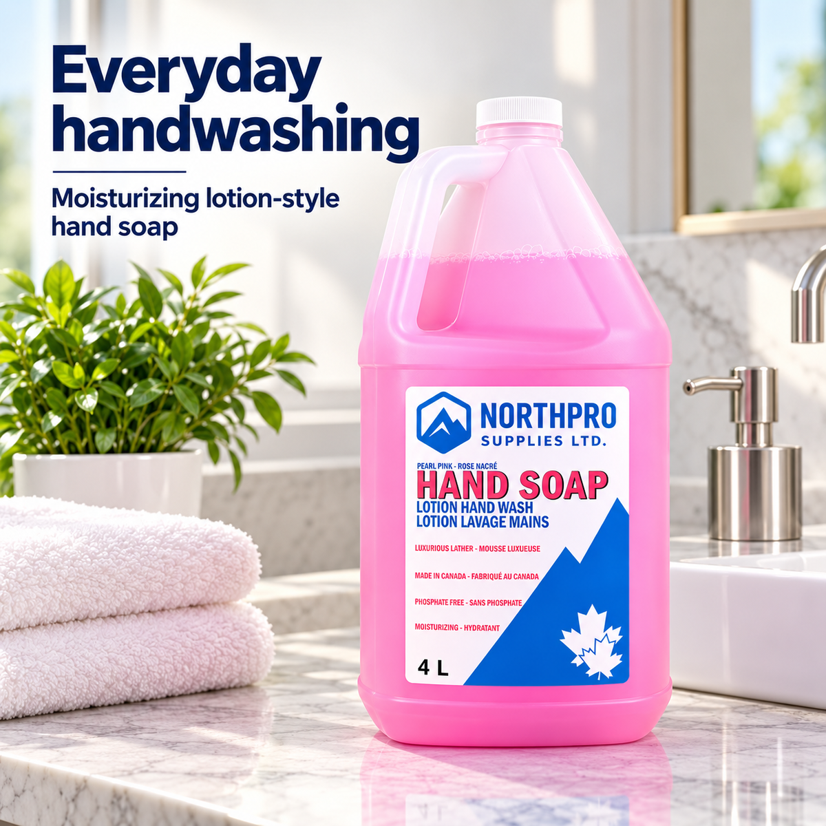 NorthPro Pearl Pink Hand Soap, 4 L