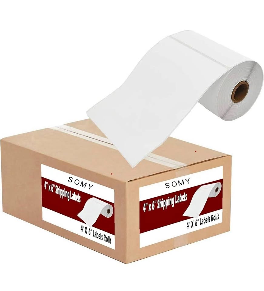4" x 6" Thermal Shipping Labels – Waterproof, 1,000 Labels/Roll, 8 Rolls/Box