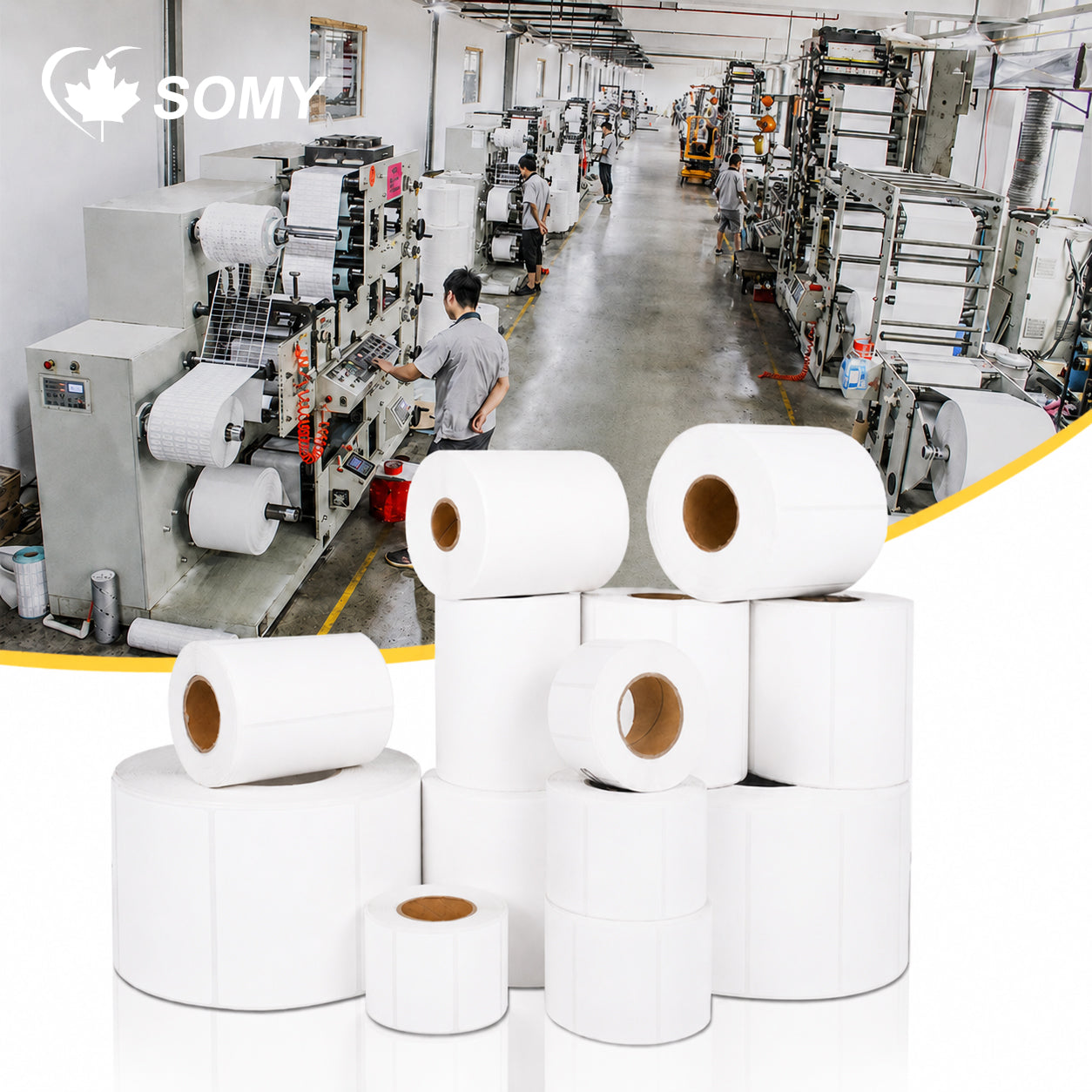 4" x 6" Thermal Shipping Labels – 500 Labels/Roll, 8 Rolls/Case