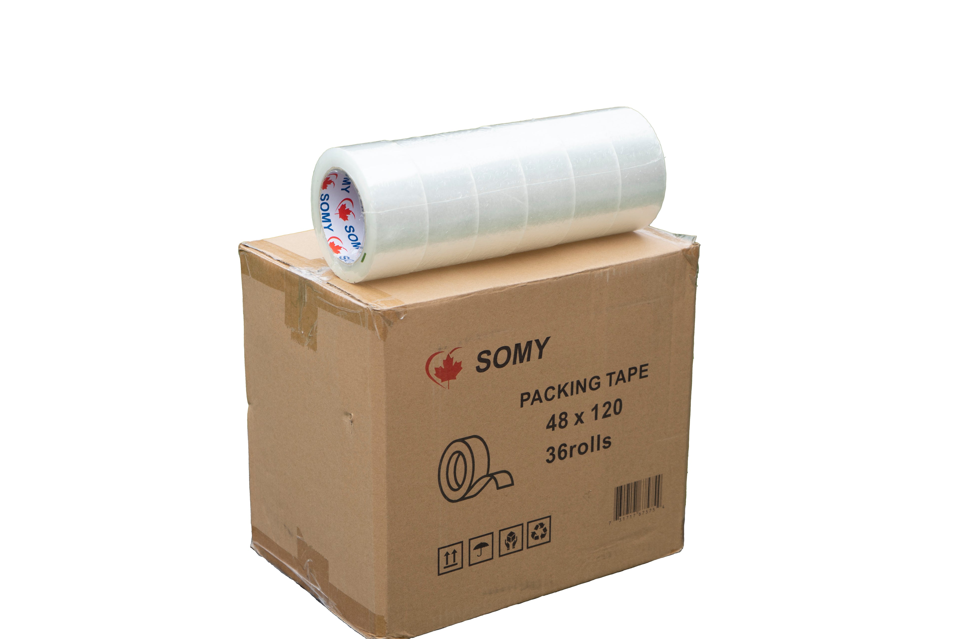 Industrial Packing Tape – 2" x 120 Yards, 2 Mil, 36 Rolls/Box