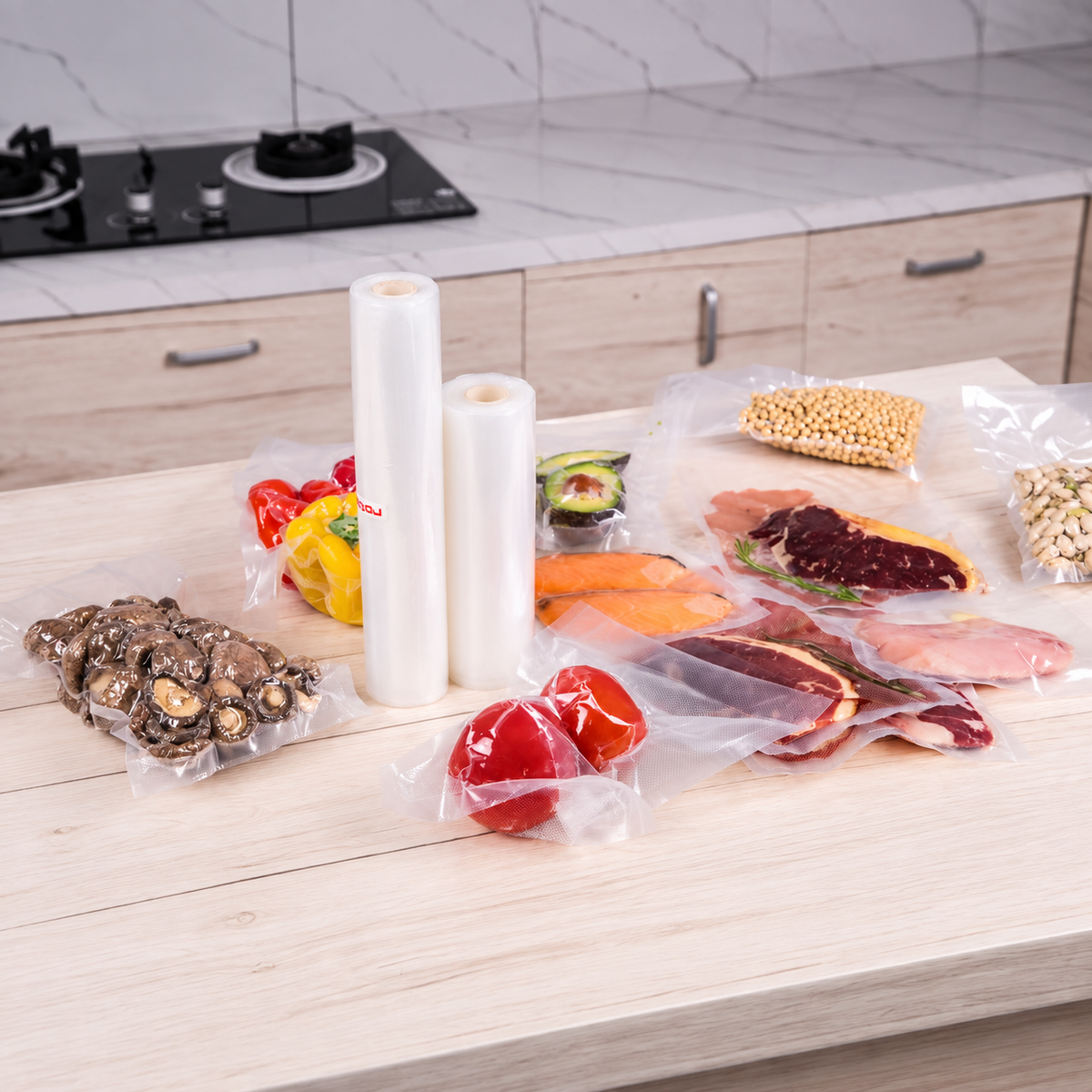 Vacuum Sealer Bag Rolls – 11" x 16ft, BPA-Free, 7-Layer Heavy Duty | SOMY & FoodSaver Compatible