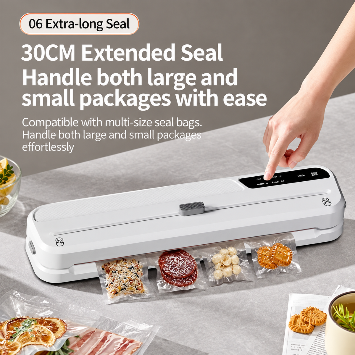 SOMY 7-in-1 Food Vacuum Sealer Machine – Compact, Powerful & Easy to Use