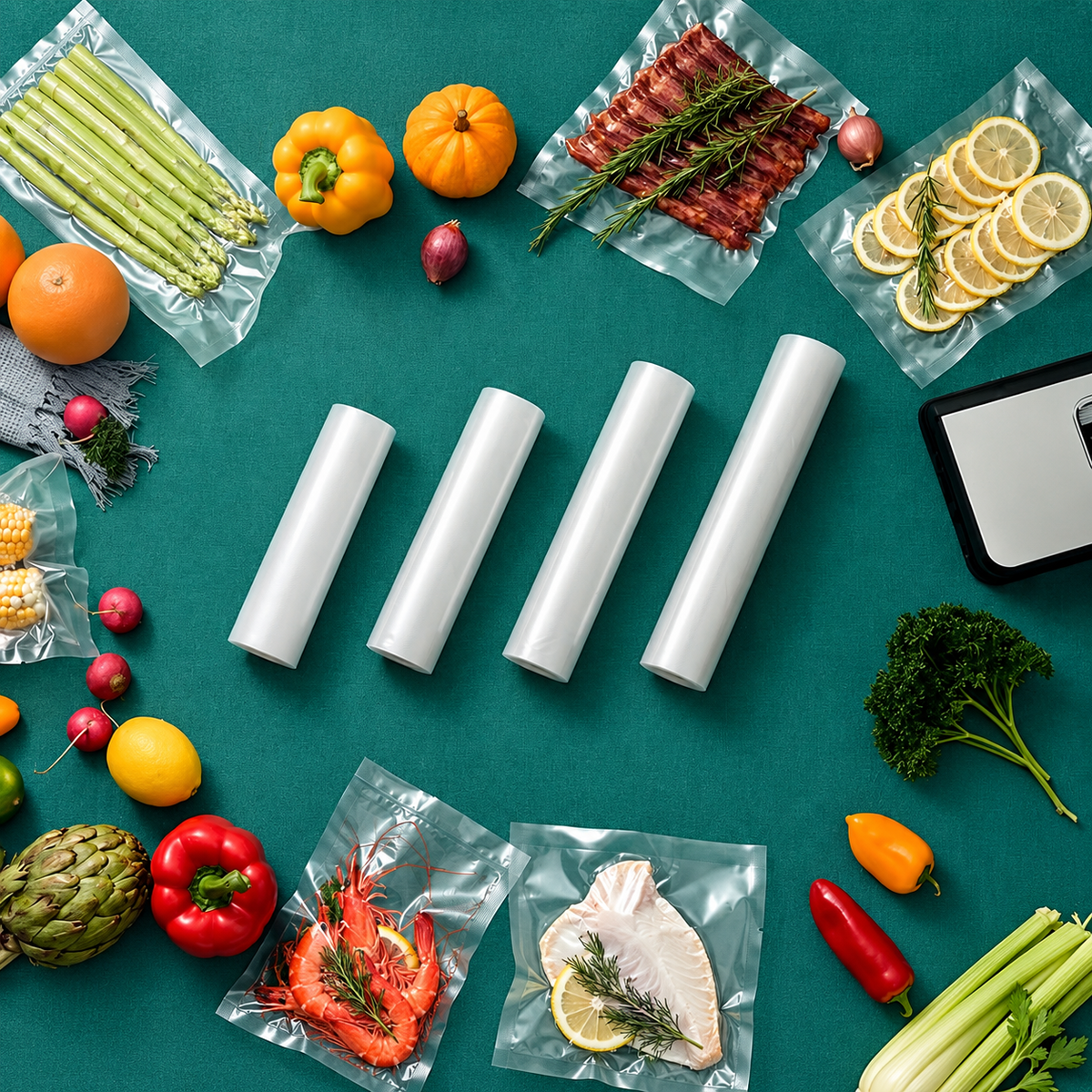 Vacuum Sealer Bag Rolls – 11" x 16ft, BPA-Free, 7-Layer Heavy Duty | SOMY & FoodSaver Compatible